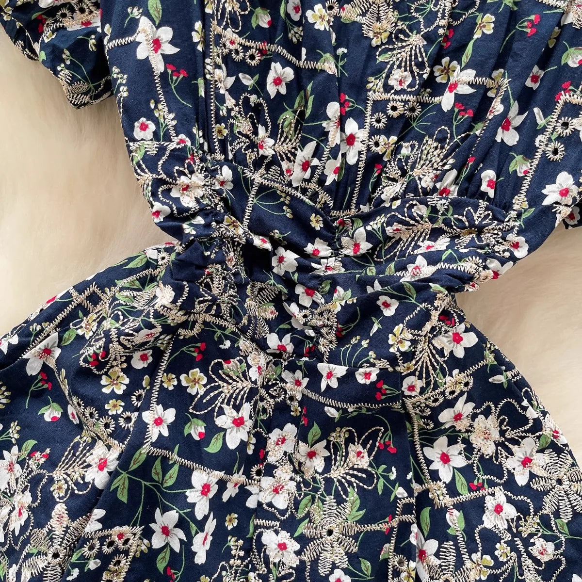 Women Floral Romper Off Shoulder Ruffle Sleeve Shorts Jumpsuit Cute Elegant Fit Body Summer Outfit 2025 Trendy Clothing