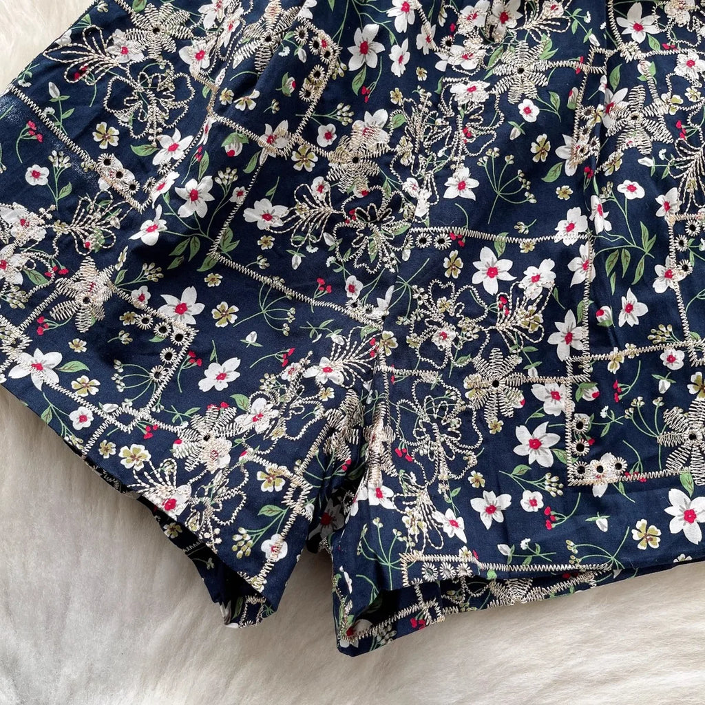 Women Floral Romper Off Shoulder Ruffle Sleeve Shorts Jumpsuit Cute Elegant Fit Body Summer Outfit 2025 Trendy Clothing