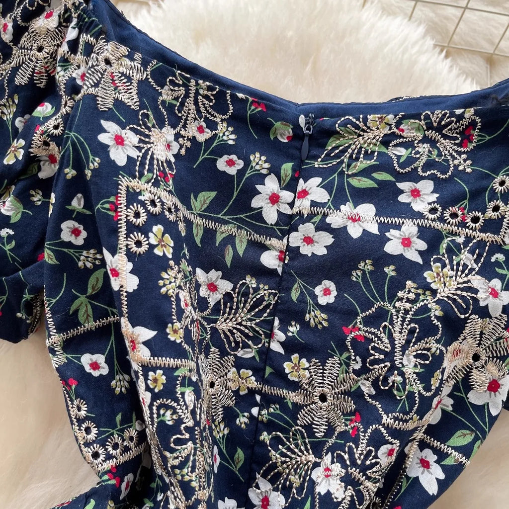 Women Floral Romper Off Shoulder Ruffle Sleeve Shorts Jumpsuit Cute Elegant Fit Body Summer Outfit 2025 Trendy Clothing
