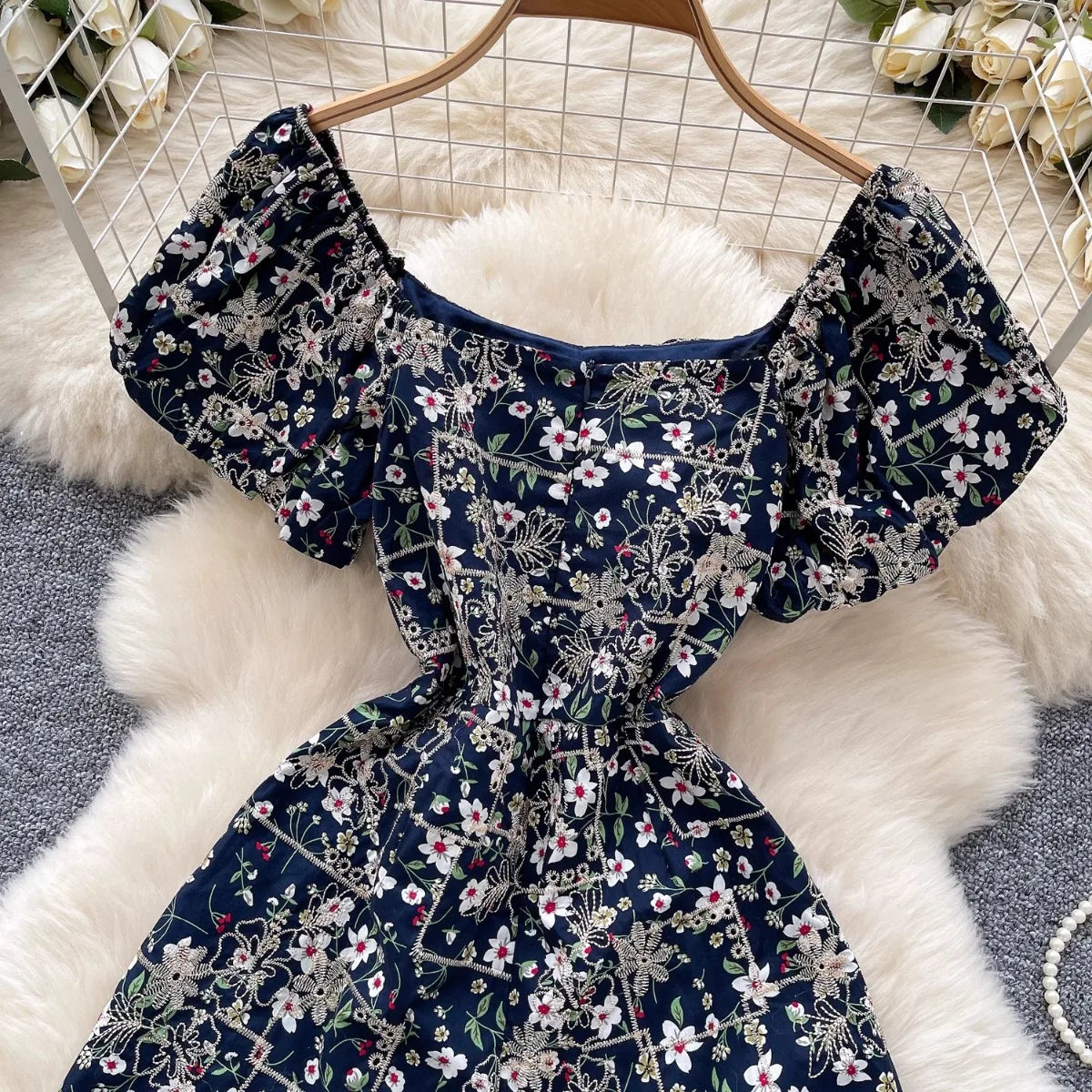 Women Floral Romper Off Shoulder Ruffle Sleeve Shorts Jumpsuit Cute Elegant Fit Body Summer Outfit 2025 Trendy Clothing