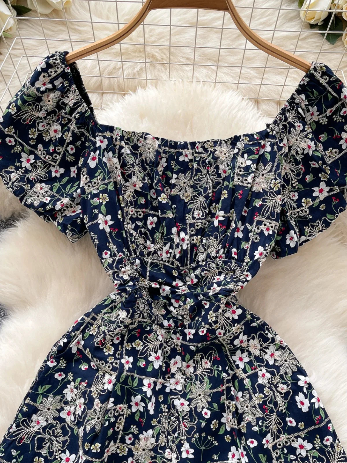 Women Floral Romper Off Shoulder Ruffle Sleeve Shorts Jumpsuit Cute Elegant Fit Body Summer Outfit 2025 Trendy Clothing