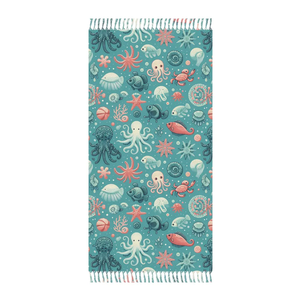 Vibrant Boho Beach Cloth – Marine Polyester - Dipaliz