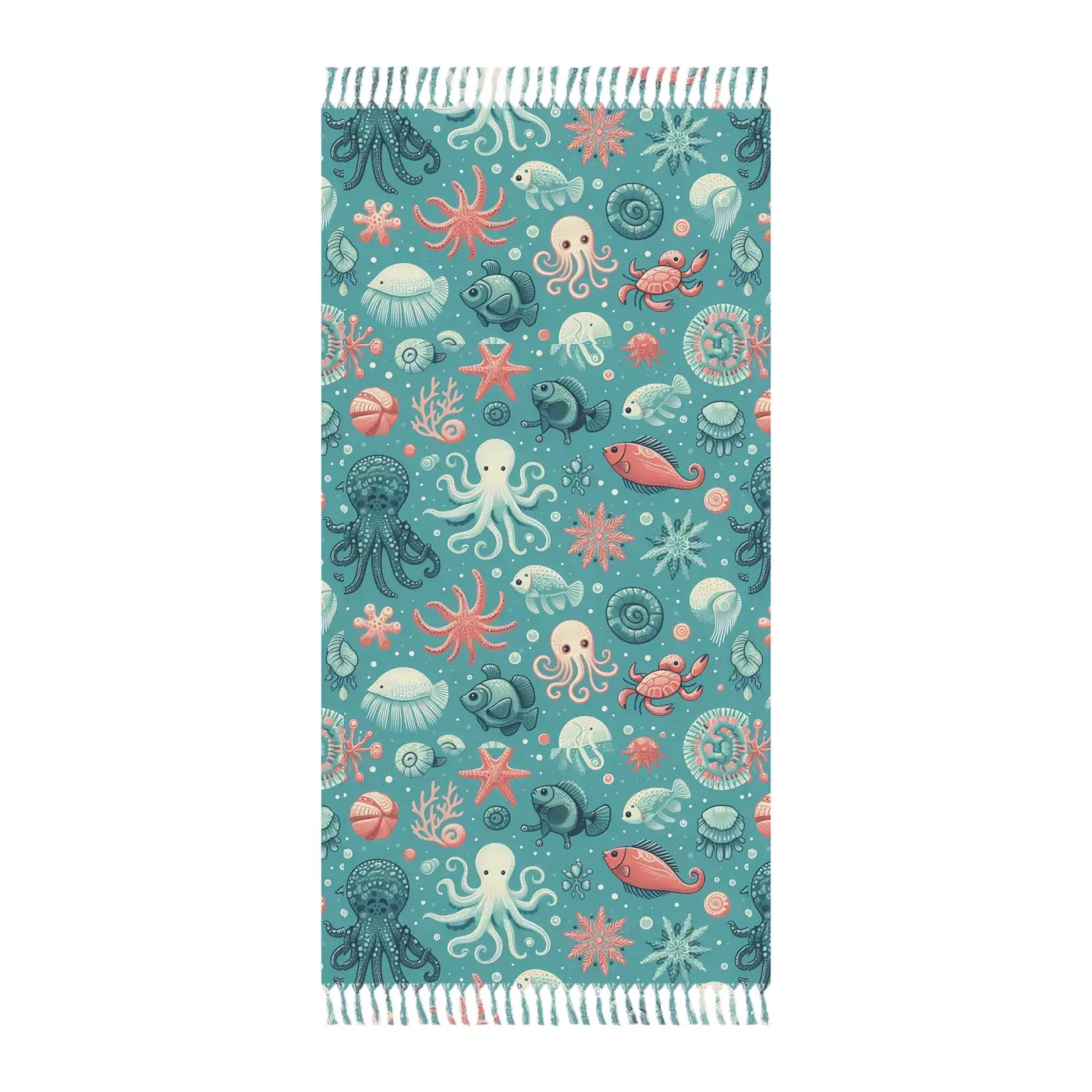 Vibrant Boho Beach Cloth – Marine Polyester - Dipaliz